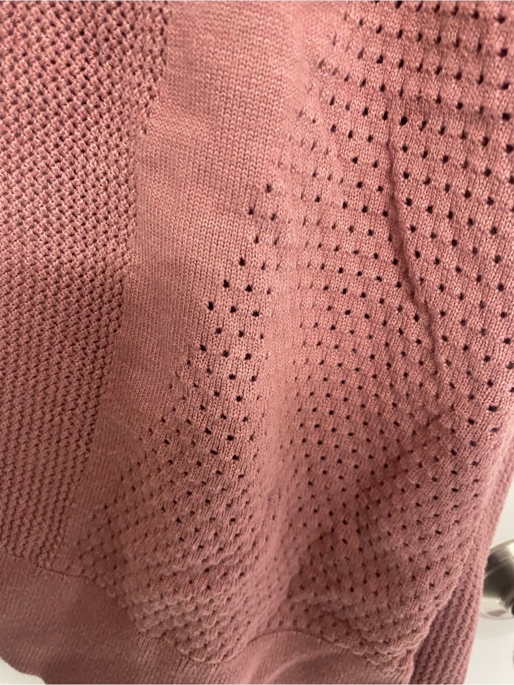 Lululemon Mesh-Back Open Front Hooded Cardigan - Mauve - Picture 5 of 6